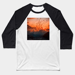 Sea Waves Baseball T-Shirt